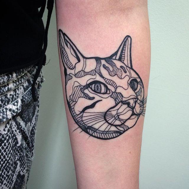 Katze Tattoo 19