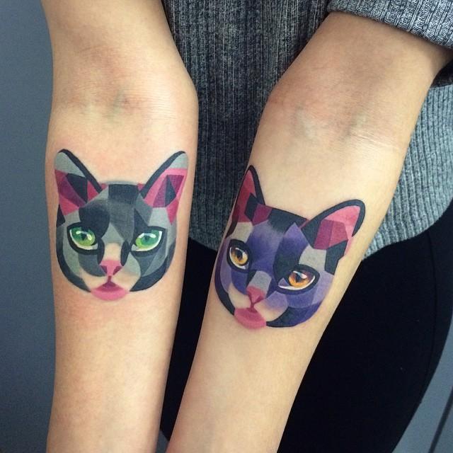 Katze Tattoo 23