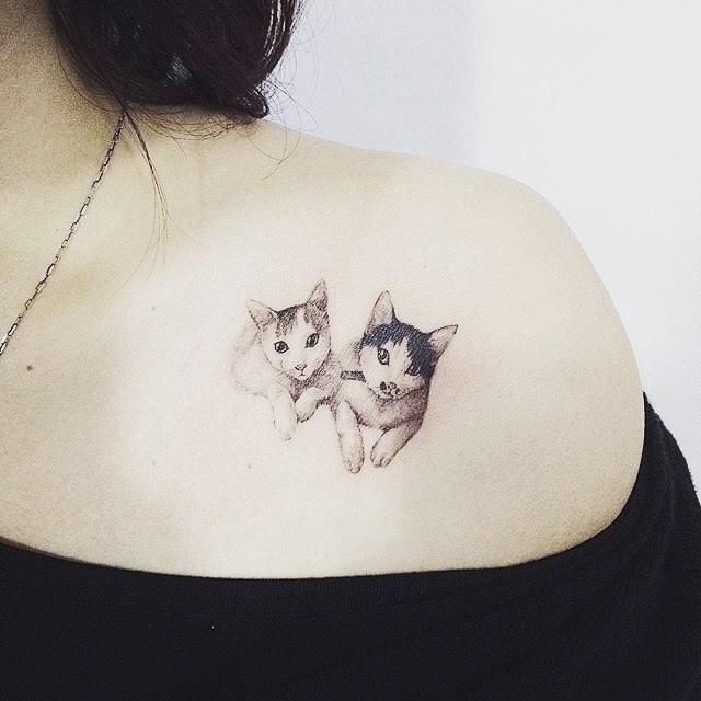 Katze Tattoo 41