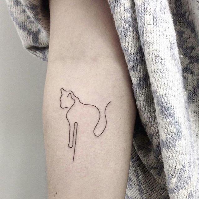 Katze Tattoo 57