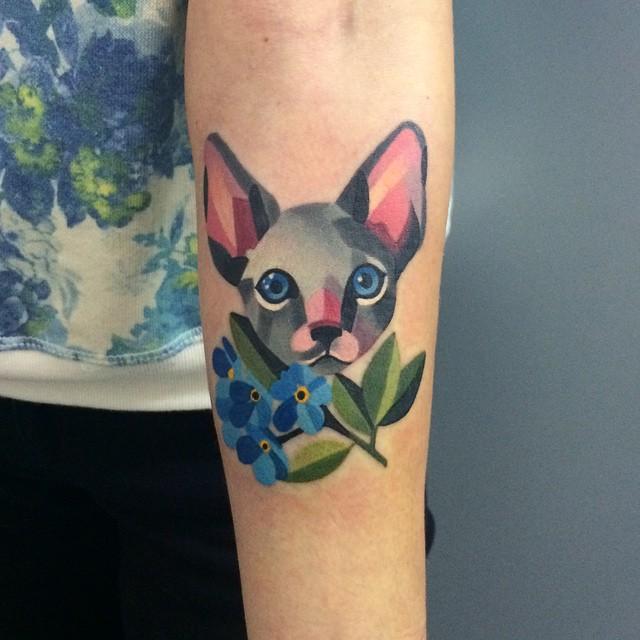 Katze Tattoo 89