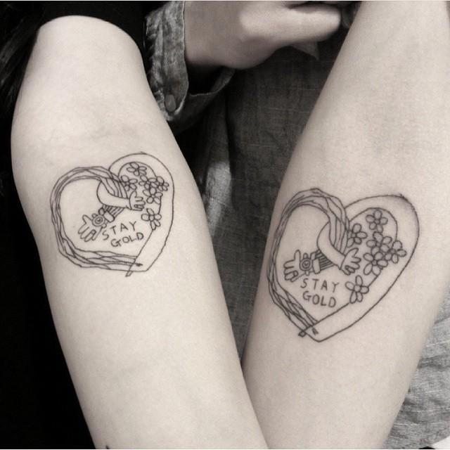 Galerie mit 90 Tattoos für Pärchen