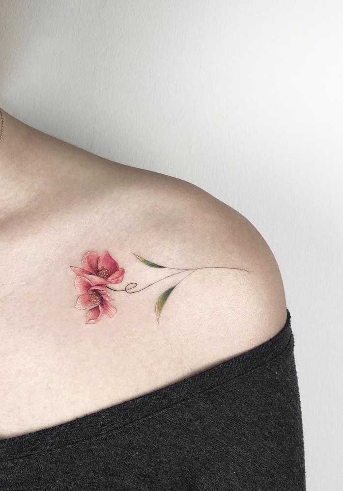 Ideen für Tattoos auf der Schulter 66 Bunte Tätowierungen