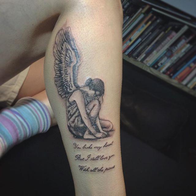 Fotogalerie von 76 Tattoos von Engeln und Engelchen