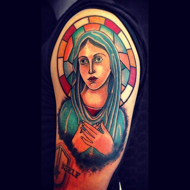Jungfrau Maria Tattoo 07
