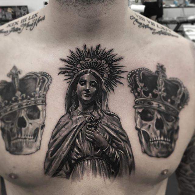 Jungfrau Maria Tattoo 15