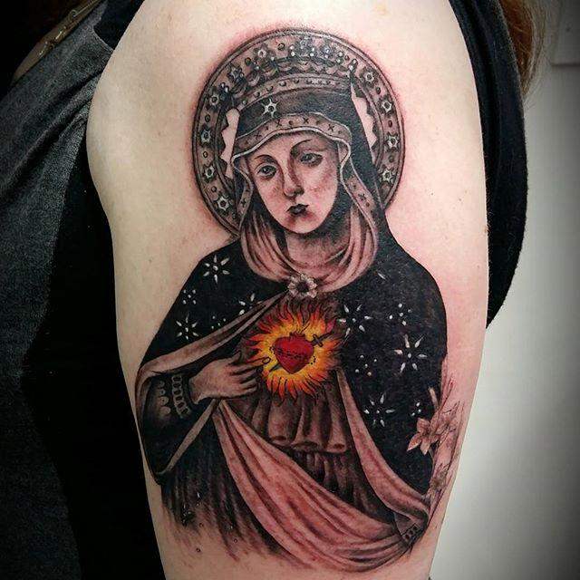 Jungfrau Maria Tattoo 67