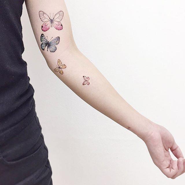 Schmetterling Tattoo 129