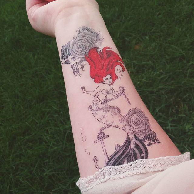 Meerjungfrau Tattoo 129