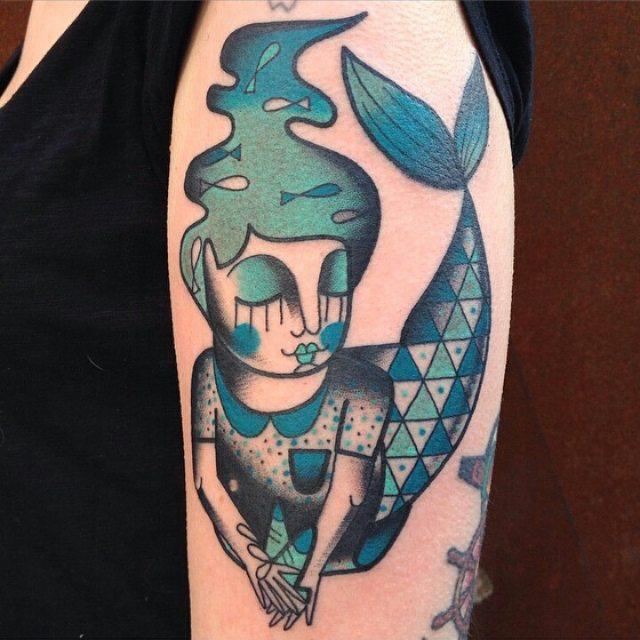 Meerjungfrau Tattoo 31