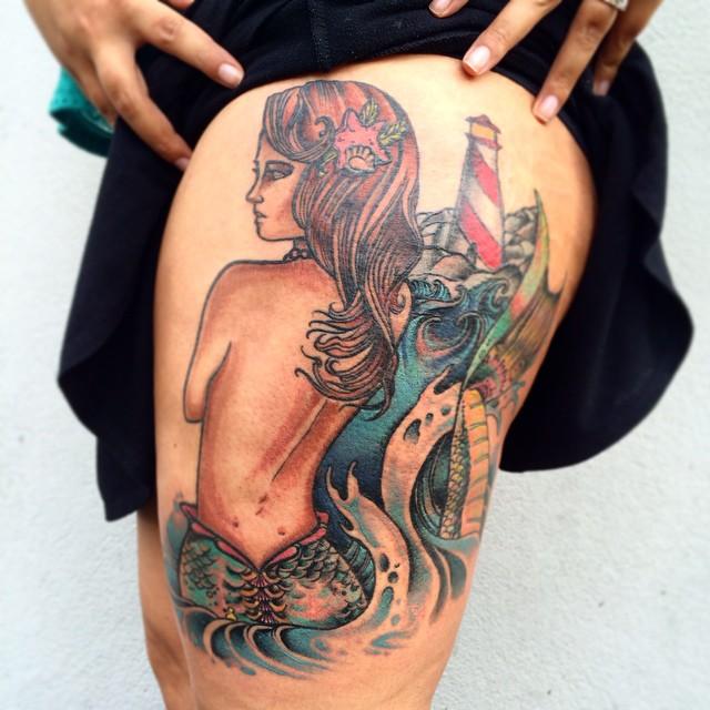 Meerjungfrau Tattoo 99