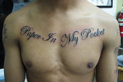 Bildergalerie von 68 Ideen für Tattoos auf der Brust