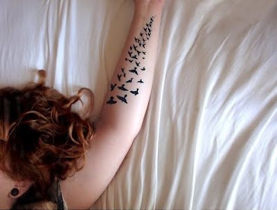 44 romantische arm tattoo