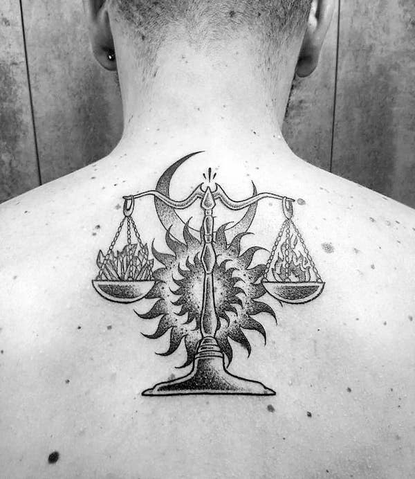 Sternzeichen Waage Tattoo Mnner