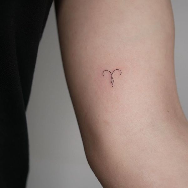 Widder Tattoo Fineline
