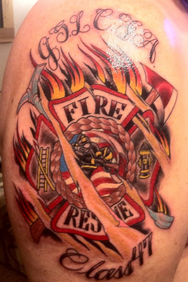 Eine Bildergalerie: 50 Tattoos von Feuerwehr und Feuerwehrleuten