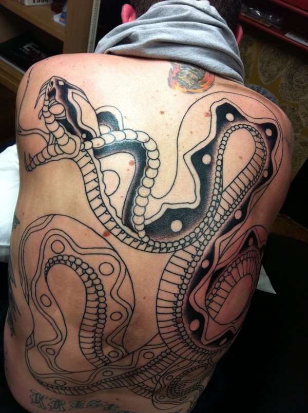Fotogalerie von 70 Motiven für Schlangen-Tattoos