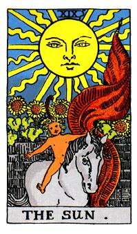 Die Sonne – Tarotkarte Nr 19 . Bedeutung