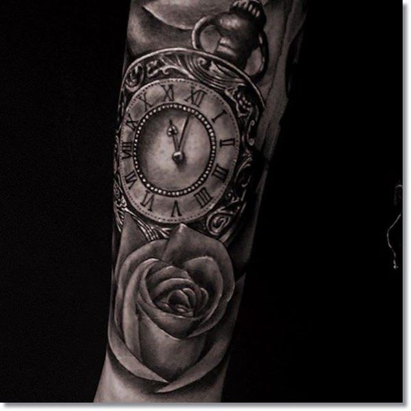 tatuaz zegar kieszonkowy 139