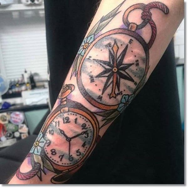 tatuaz zegar kieszonkowy 149
