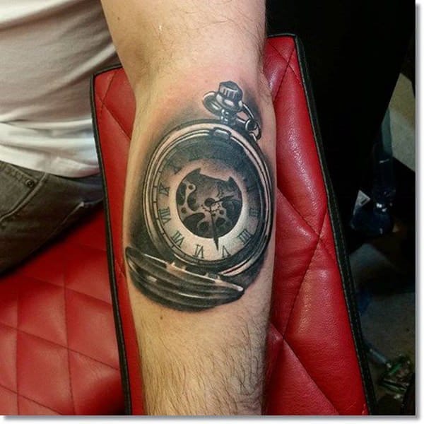 tatuaz zegar kieszonkowy 159