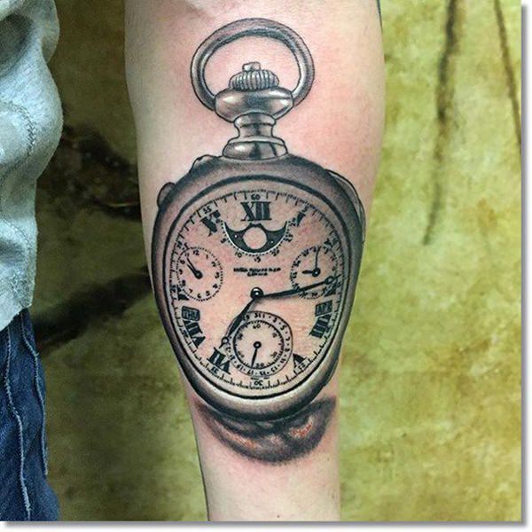 tatuaz zegar kieszonkowy 167