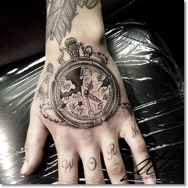 tatuaz zegar kieszonkowy 191