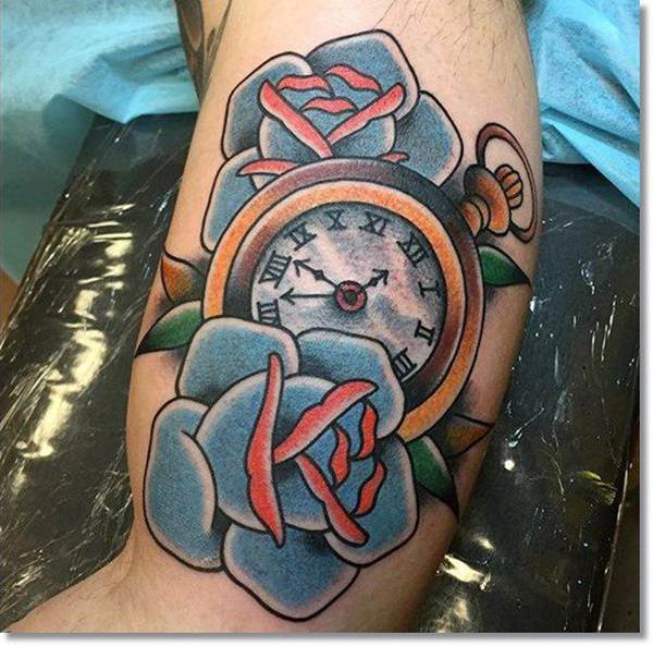 tatuaz zegar kieszonkowy 213