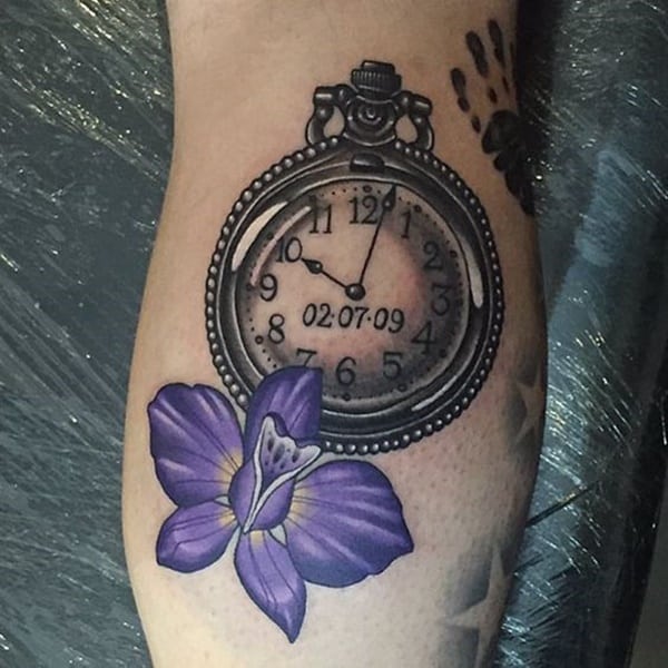 tatuaz zegar kieszonkowy 229