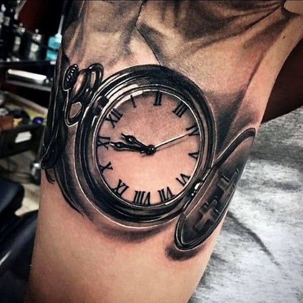 tatuaz zegar kieszonkowy 249