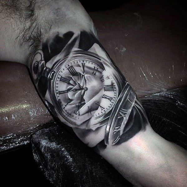 tatuaz zegar kieszonkowy 259
