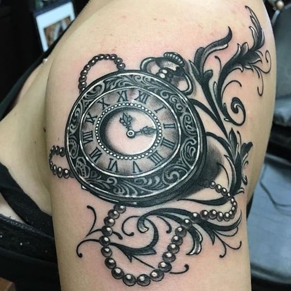 tatuaz zegar kieszonkowy 267