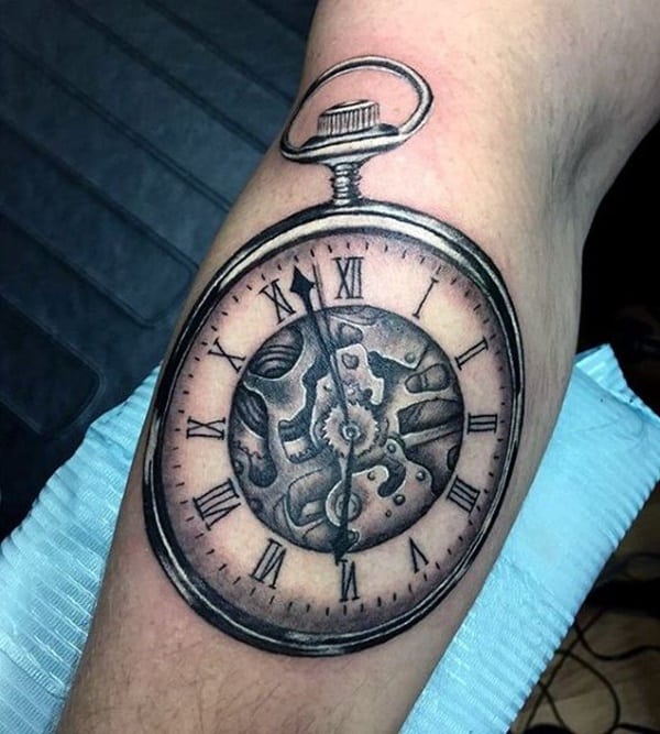 tatuaz zegar kieszonkowy 269