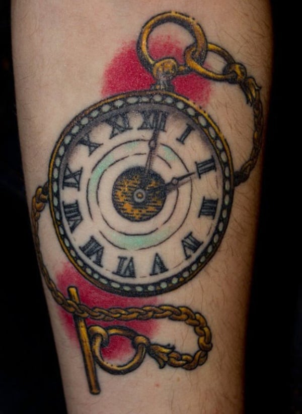 tatuaz zegar kieszonkowy 309