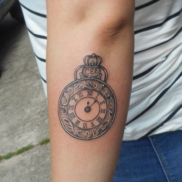 tatuaz zegar kieszonkowy 33