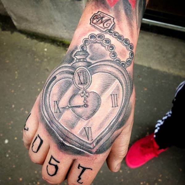 tatuaz zegar kieszonkowy 39