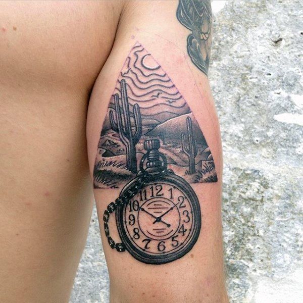 tatuaz zegar kieszonkowy 449
