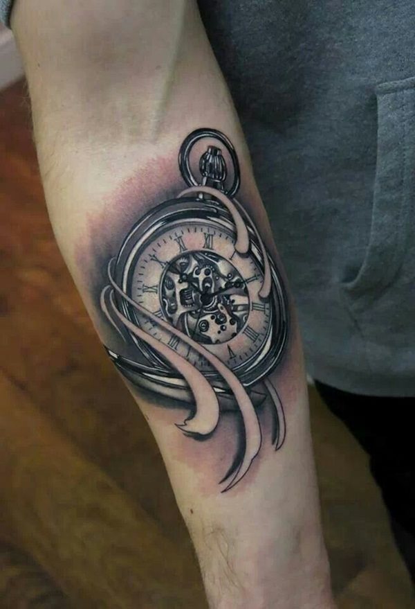 tatuaz zegar kieszonkowy 471