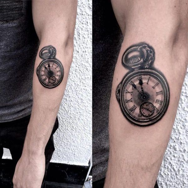 tatuaz zegar kieszonkowy 63