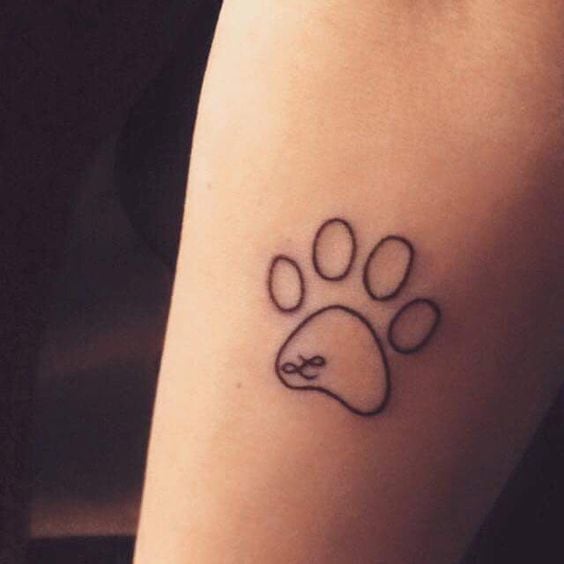 hondenpootjes tattoo 183