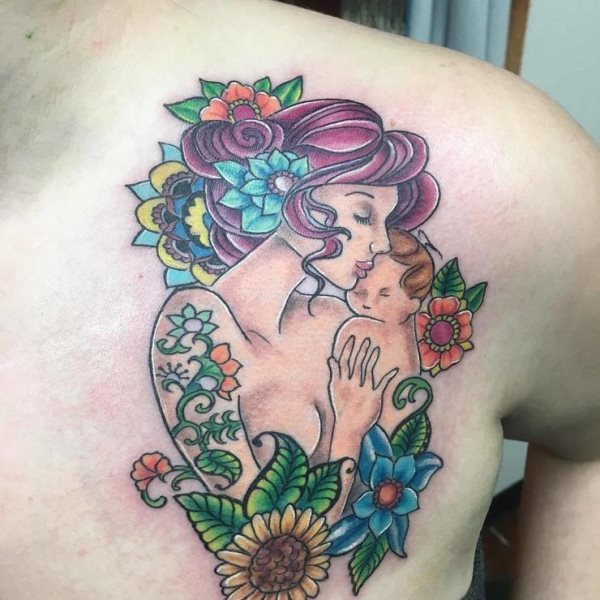 85 tatoeages om de liefde tussen ouder/moeder en kind te symboliseren
